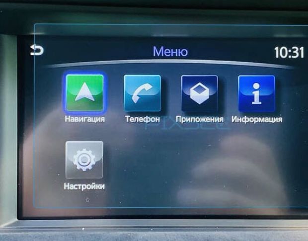 Захисне скло Pixsel на монітор INFINITI Q30 - 7“ 2016 - (гібридне глянець)