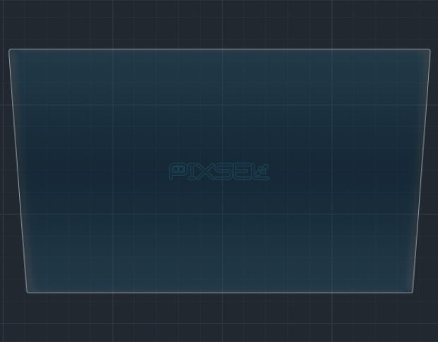 Защитное стекло Pixsel на монитор INFINITI QX55 - 9“ 2021 - (гибридное глянец)