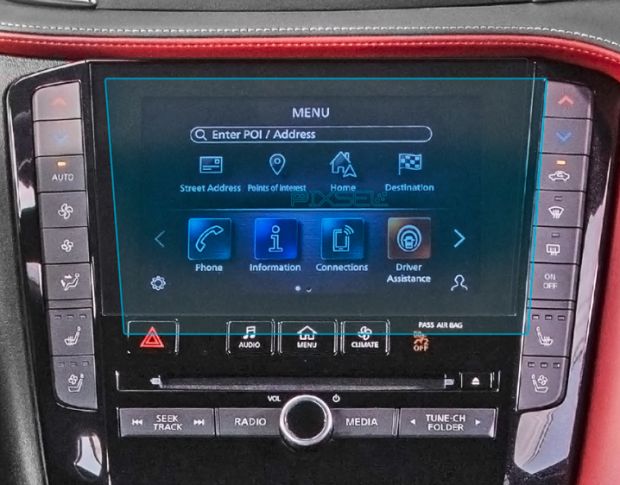 Защитное стекло Pixsel на монитор INFINITI QX55 - 9“ 2021 - (гибридное глянец)