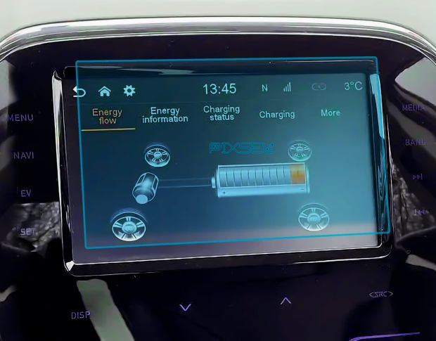 Захисне скло Pixsel на монітор JAC iev7L - 6.7“ 2019 - (гібридне мат)