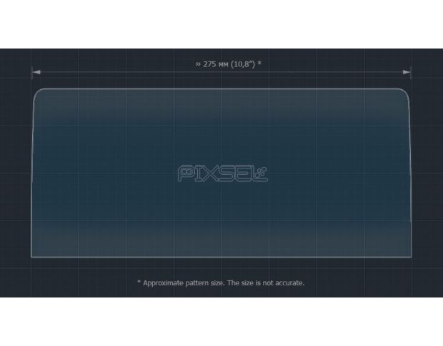 Защитное стекло Pixsel на монитор JAC JS3 - 11.9“ 2021 - (гибридное мат)