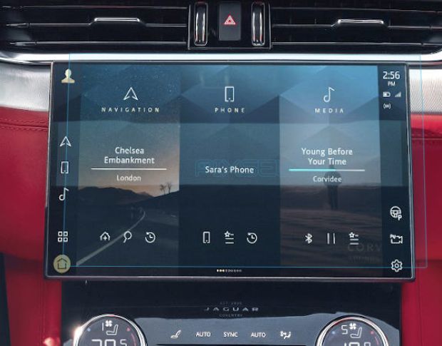 Захисне скло Pixsel на монітор JAGUAR F-PACE - 12“ 2021 - (гібридне глянець)