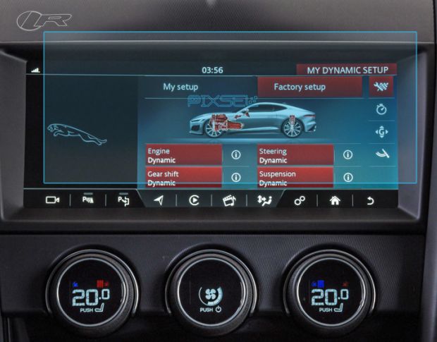 Захисне скло Pixsel на монітор JAGUAR F-TYPE - 9.8“ 2020 - (гібридне мат)