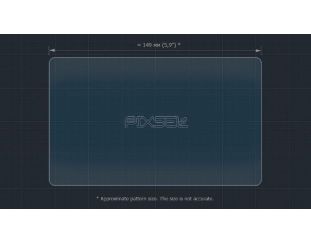 Захисне скло Pixsel на монітор JEEP COMPASS - 6.9“ 2012 - 2016 (гібридне мат)
