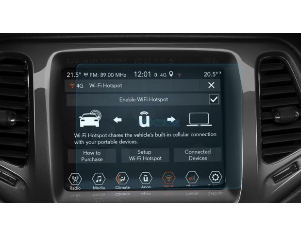 Захисне скло Pixsel на монітор JEEP COMPASS - 8.1“ 2017 - 2021 (гібридне мат)