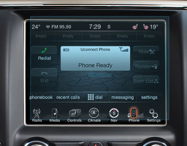 Захисне скло Pixsel на монітор JEEP GRAND CHEROKEE - 8.4“ 2013 - 2021 (гібридне мат)