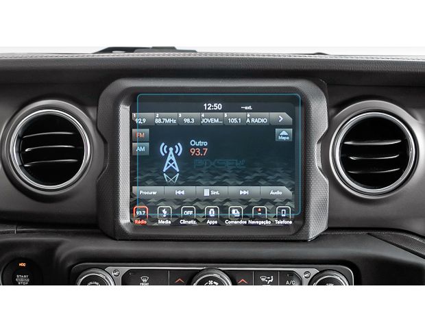 Захисне скло Pixsel на монітор JEEP WRANGLER - 8.2“ 2018 - (гібридне глянець)