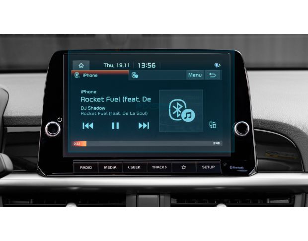 Захисне скло Pixsel на монітор KIA PICANTO 8.9“ 2020 - 2023 (гібридне глянець)