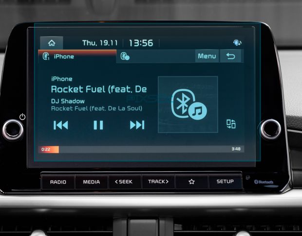Захисне скло Pixsel на монітор KIA PICANTO 8.9“ 2020 - 2023 (гібридне глянець)