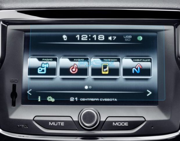 Захисне скло Pixsel на монітор LADA VESTA - 6.8“ 2016 - (гібридне глянець)