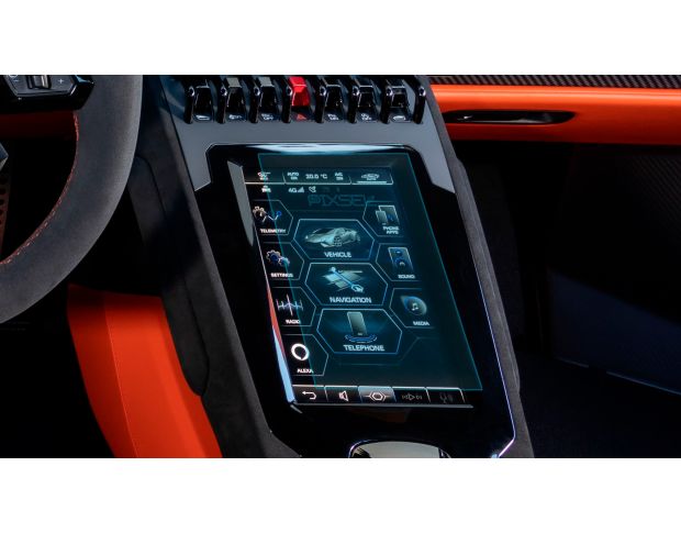 Захисне скло Pixsel на монітор LAMBORGHINI HURACAN - 8.2“ 2022 - (гібридне мат)