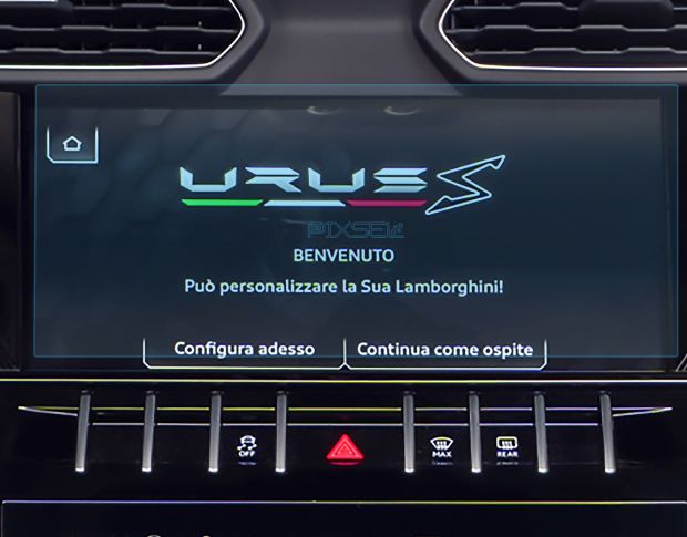 Защитное стекло Pixsel на монитор LAMBORGHINI URUS - 10.2“ 2018 - 2023 (гибридное мат)