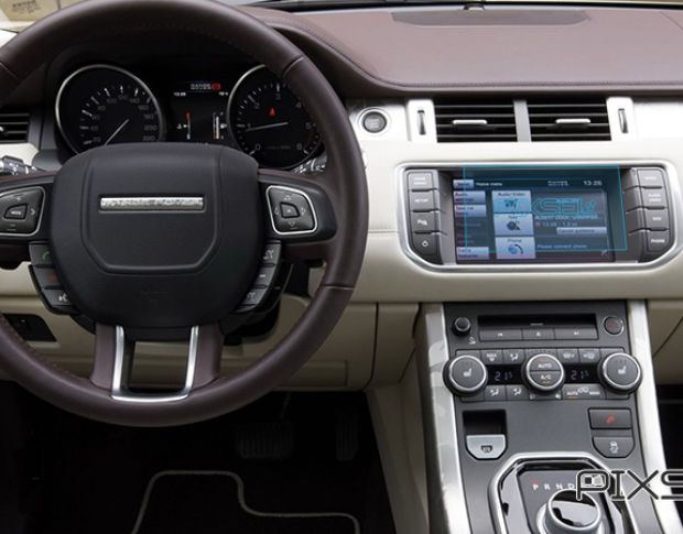 Защитное стекло Pixsel на монитор LAND ROVER RANGE ROVER EVOQUE - 7.6“ 2011 - 2015 (гибридное мат)