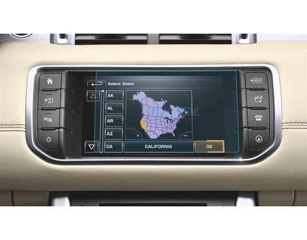 Защитное стекло Pixsel на монитор LAND ROVER RANGE ROVER EVOQUE - 7.6“ 2011 - 2015 (гибридное мат)