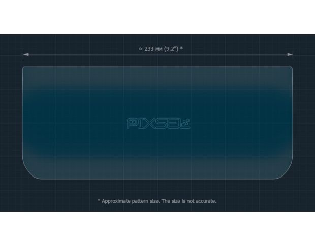 Защитное стекло Pixsel на монитор LAND ROVER RANGE ROVER SPORT - 9.9“ 2014 - 2017 (гибридное глянец)