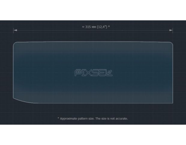 Захисне скло Pixsel на монітор LEXUS ES - 13.3“ 2019 - 2021 (гібридне глянець)