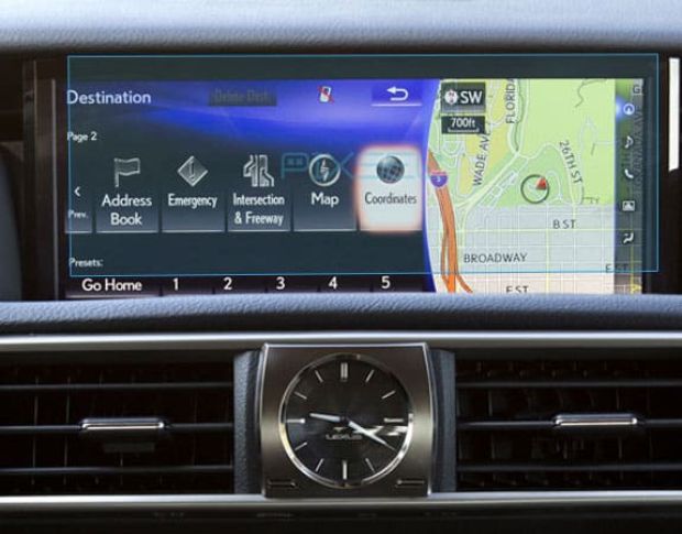 Захисне скло Pixsel на монітор LEXUS IS - 10.5“ 2013 - 2016 (гібридне глянець)