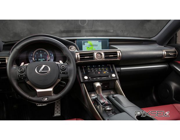 Захисне скло Pixsel на монітор LEXUS IS - 10.5“ 2013 - 2016 (гібридне глянець)