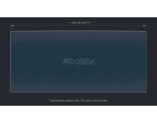 Захисне скло Pixsel на монітор LEXUS IS - 10.6“ 2017 - (гібридне глянець)