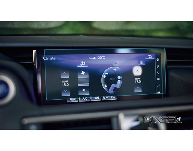 Захисне скло Pixsel на монітор LEXUS IS - 10.6“ 2017 - (гібридне глянець)
