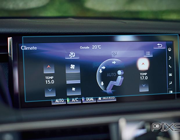 Захисне скло Pixsel на монітор LEXUS IS - 10.6“ 2017 - (гібридне глянець)