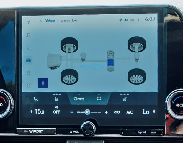 Захисне скло Pixsel на монітор LEXUS NX - 10.8“ 2022 - (гібридне глянець)