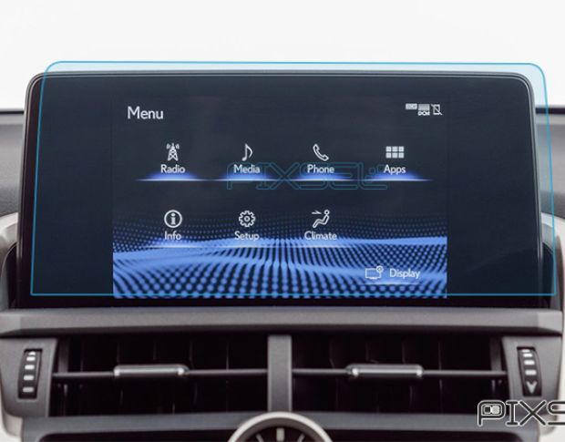Захисне скло Pixsel на монітор LEXUS NX - 11.5“ 2018 - 2021 (гібридне глянець)