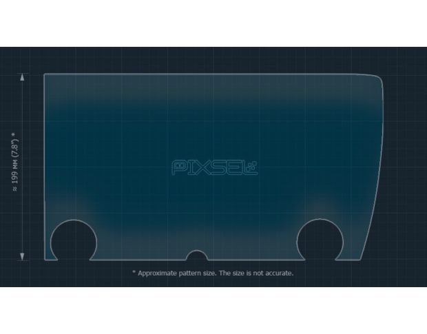 Захисне скло Pixsel на монітор LEXUS NX - 16.2“ 2022 - (гібридне мат)
