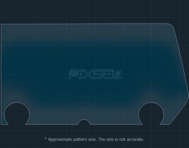 Защитное стекло Pixsel на монитор LEXUS RX - 16.5“ 2023 - (гибридное мат)