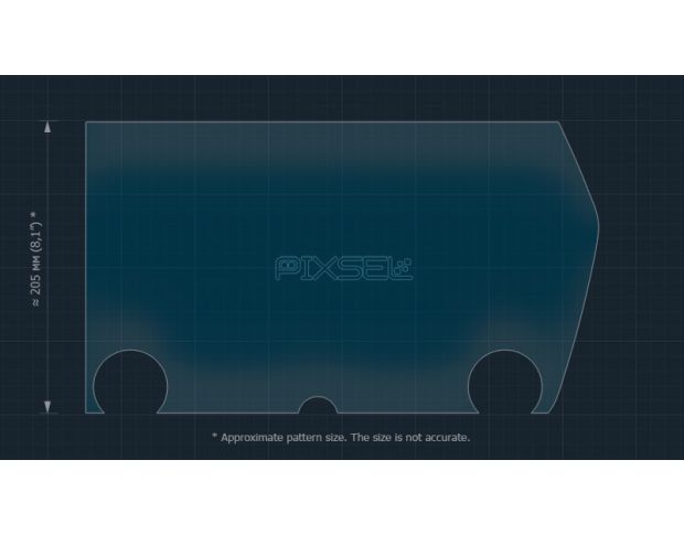 Защитное стекло Pixsel на монитор LEXUS RZ - 16.3“ 2023 - (гибридное глянец)