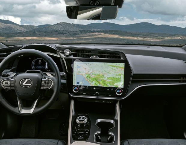 Защитное стекло Pixsel на монитор LEXUS RZ - 16.3“ 2023 - (гибридное глянец)