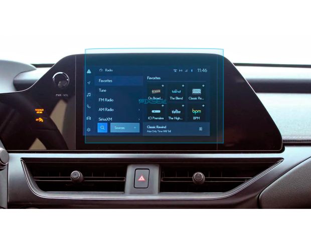 Защитное стекло Pixsel на монитор LEXUS UX - 9.3“ 2021 - (гибридное глянец)