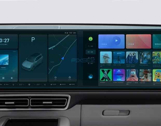 Защитное стекло Pixsel на монитор LI AUTO L9 - 29.5“ 2022 - (гибридное глянец)