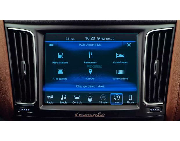 Захисне скло Pixsel на монітор MASERATI LEVANTE - 8.2“ 2016 - 2020 (гібридне мат)