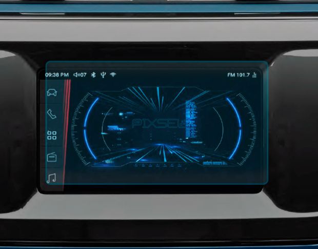 Захисне скло Pixsel на монітор MAXUS EDELIVER 3 - 6.8“ 2020 - (гібридне мат)