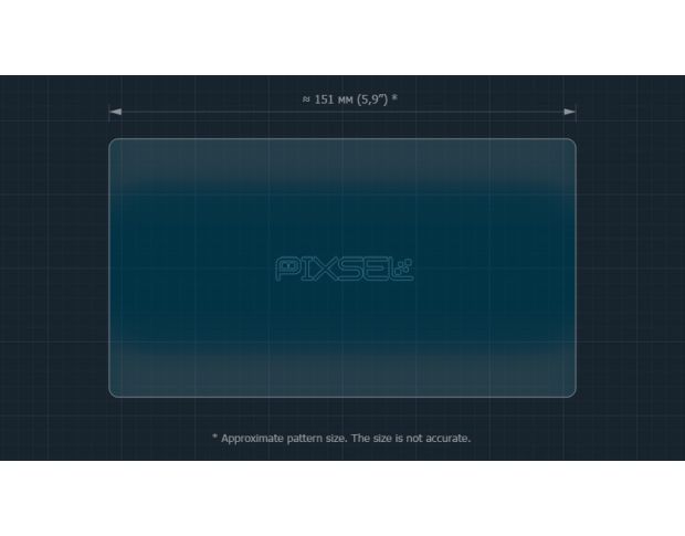 Захисне скло Pixsel на монітор MAXUS EDELIVER 3 - 6.8“ 2020 - (гібридне мат)