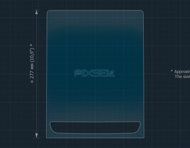 Защитное стекло Pixsel на монитор MAXUS EUNIQ 6 - 13.7“ 2020 - (гибридное глянец)