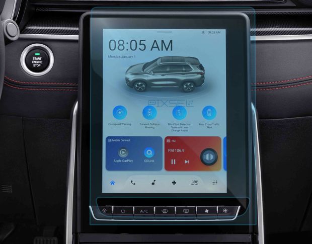 Защитное стекло Pixsel на монитор MAXUS EUNIQ 6 - 13.7“ 2020 - (гибридное глянец)