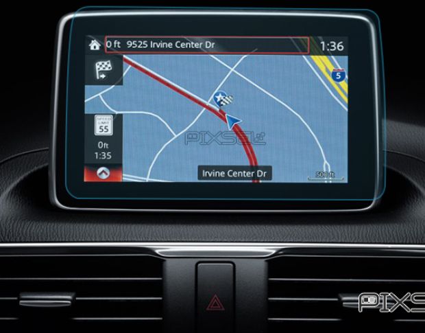Захисне скло Pixsel на монітор MAZDA 3 - 8.4“ 2013 - 2015 (гібридне глянець)