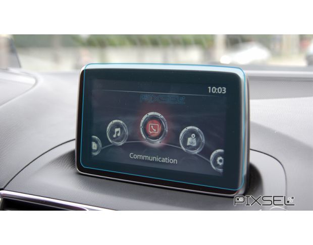 Захисне скло Pixsel на монітор MAZDA 3 - 8.4“ 2016 - 2018 (гібридне глянець)