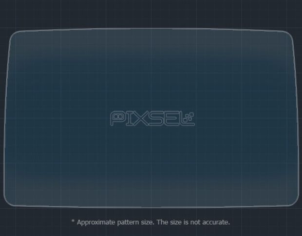 Захисне скло Pixsel на монітор MAZDA 3 - 8.4“ 2016 - 2018 (гібридне глянець)