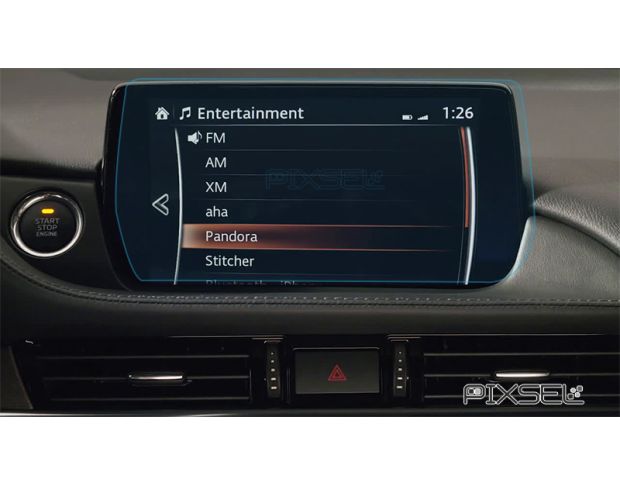 Захисне скло Pixsel на монітор MAZDA 6 - 9.8“ 2018 - (гібридне глянець)