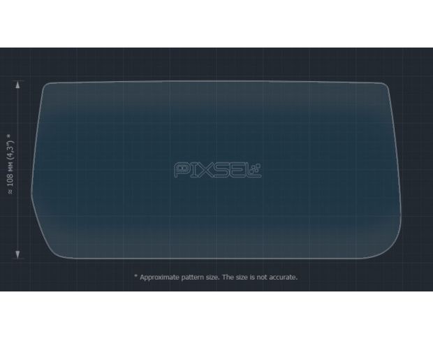 Захисне скло Pixsel на монітор MAZDA 6 - 9.8“ 2018 - (гібридне глянець)