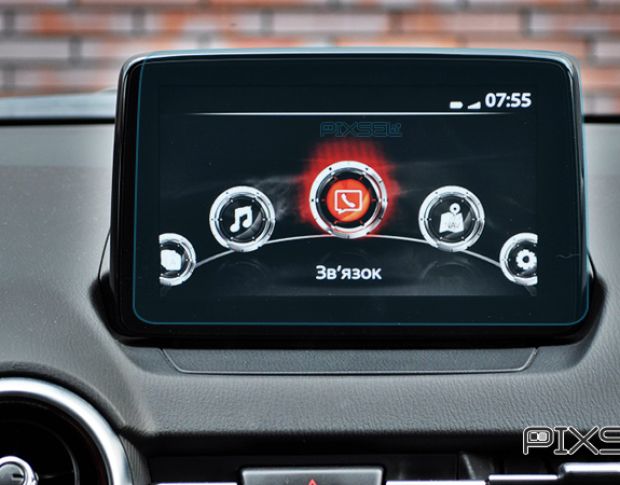 Захисне скло Pixsel на монітор MAZDA CX-3 - 8.4“ 2015 - (гібридне мат)