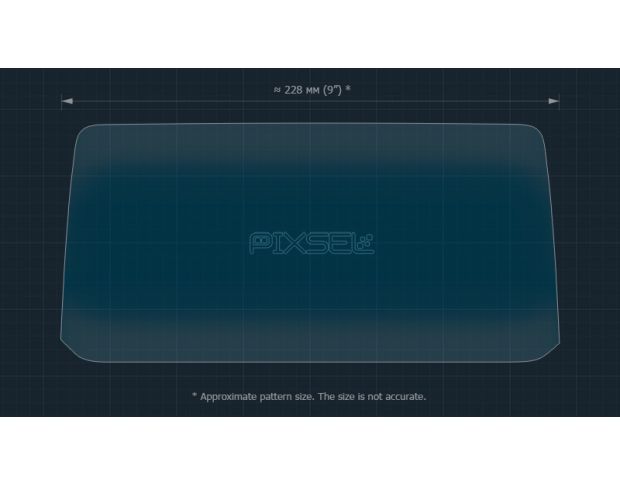 Захисне скло Pixsel на монітор MAZDA CX-5 - 9.9“ 2020 - (гібридне мат)