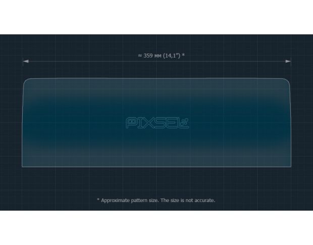 Захисне скло Pixsel на монітор MAZDA CX-60 - 14.9“ 2022 - (гібридне глянець)