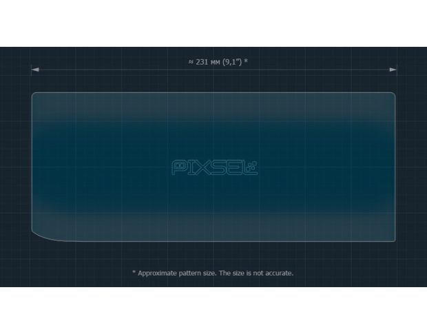 Захисне скло Pixsel на монітор MAZDA MX-5 - 9.7“ 2024 (гібридне глянець)