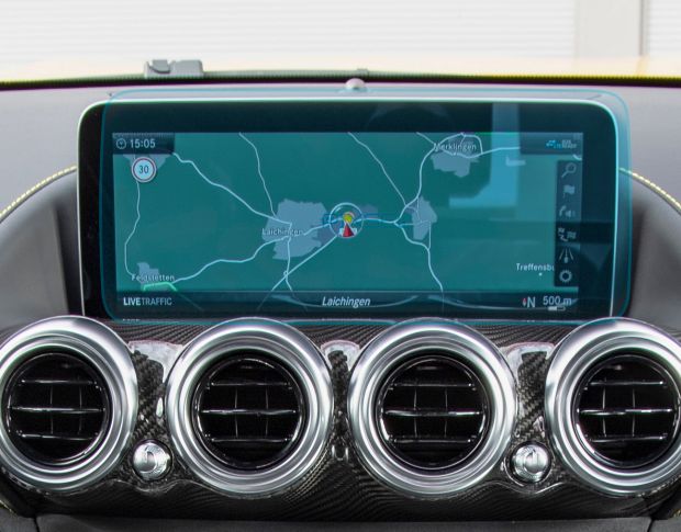 Захисне скло Pixsel на монітор MERCEDES BENZ AMG GT 2 DOORS - 12.1“ 2019 - 2022 (гібридне глянець)