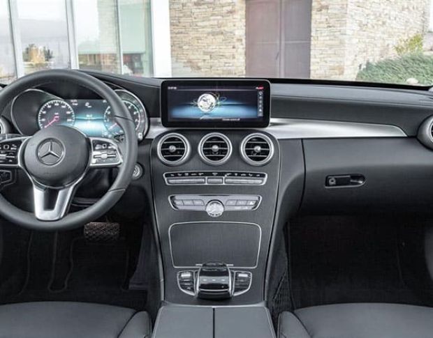 Защитное стекло Pixsel на монитор MERCEDES BENZ C-CLASS - 12“ 2018 - 2020 (гибридное глянец)