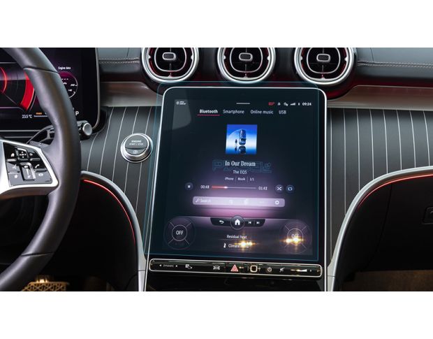 Захисне скло Pixsel на монітор MERCEDES BENZ C-CLASS - 13.5“ 2021 - (гібридне глянець)